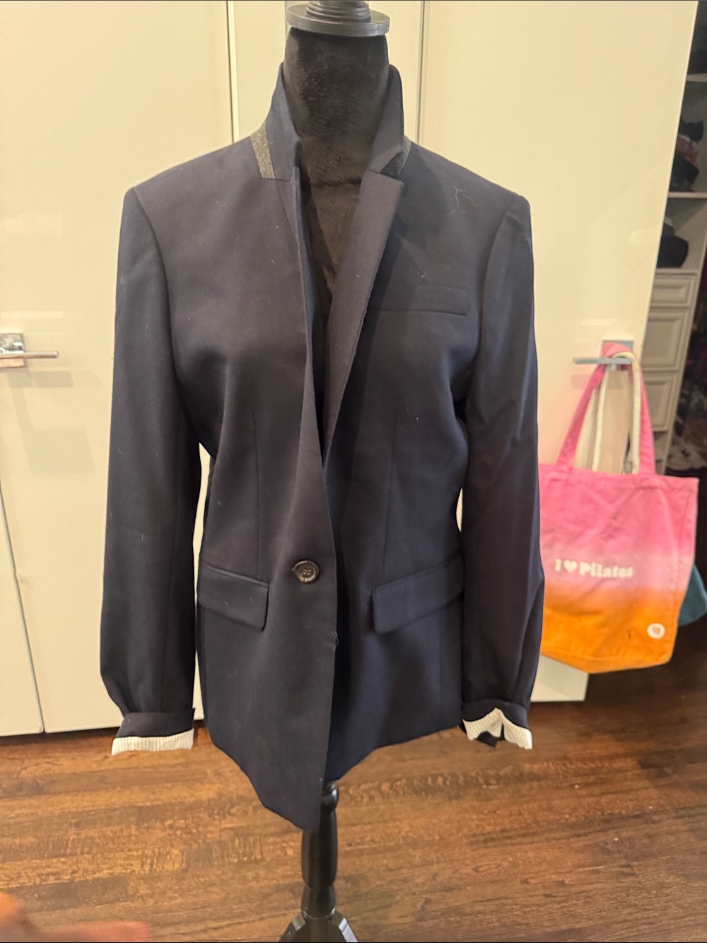 J. Crew Navy Single-Button Blazer